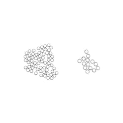 Perles à écraser x80 - 2/2,5 mm - Acier inoxydable argenté - Créalia