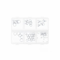 Set d'apprêts pour bijoux - Acier inoxydable argenté - Créalia