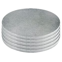 5 Supports Rond Argent D30Cm Gatodeco