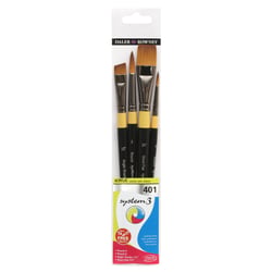 Lot de 4 pinceaux Daler Rowney - System3 401