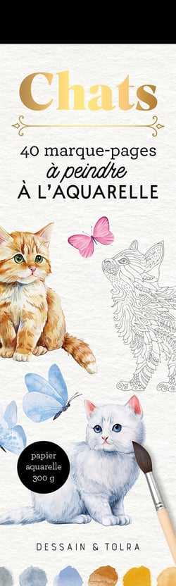 Marque-pages Chats à l'aquarelle