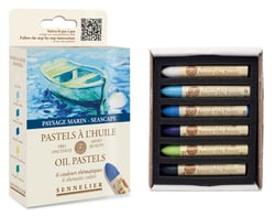 Etui de 6 pastels à l'huile Sennelier - Paysage Marin