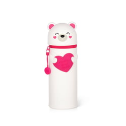 Trousse ronde 1 compartiment Legami - blanc - ours blanc