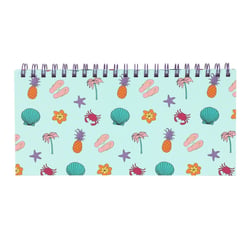 Planner semainier spirale – 27,6 x 13,4 cm - Océan – Cultura