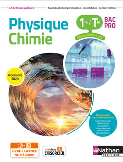 Spirales : Physique-chimie 1re/Term Bac Pro - Groupements 3/4/5/6 (Manuel) - (Spirales) Livre + lic. élève
