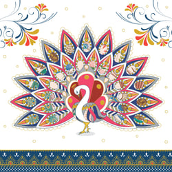 Carte double - Arabesque - 16 x 16 cm - Pictura