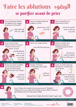 Faire les ablutions : Se purifier avant de prier