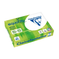 Ramette de papier imprimante - 500 feuilles A4 21 x 29.7 cm - 80 g/m² - Equality - Clairefontaine - Blanc