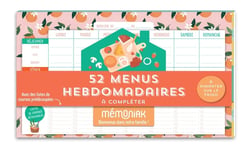 Bloc aimanté de 52 menus hebdomadaires à compléter Mémoniak