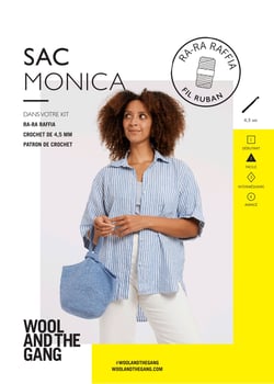 Modèle sac Monica Raffia Dmc - Wool And The Gang