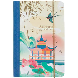 Agenda semainier 2025/2026 Oberthur - Fleurs de cerisier - 10 x 15 cm - Sakura