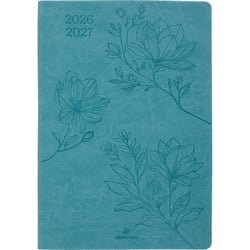 Agenda semainier 2025/2026 Oberthur - Turquoise - 17 x 24,5 cm - Summerside