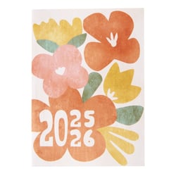 Agenda scolaire 2025/2026 - 12x17 cm - Fleurs vintage - Cultura