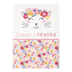 Cahier de textes - Chat - 15 x 21 cm - Journalier