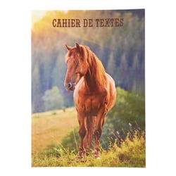 Cahier de texte - Cheval - 15 x 21 cm - Journalier