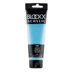 Tube 120 ml de peinture Blocks Acrylic - Fluo bleu - Opaque