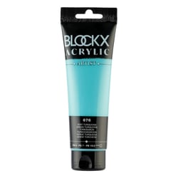 Tube 120 ml de peinture Blocks Acrylic - Vert turquoise - Opaque