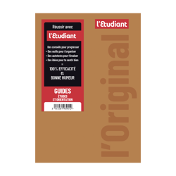 Agenda scolaire journalier 2025/2026 L'Etudiant - Beige - 15 x 20 cm
