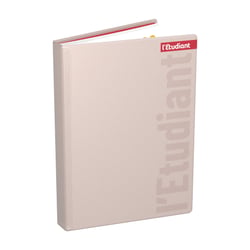 Agenda scolaire journalier 2026/2027 L'Etudiant - Métal rose - 15 x 20 cm