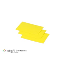 25 cartes Pollen 70x95 mm  - Jaune soleil