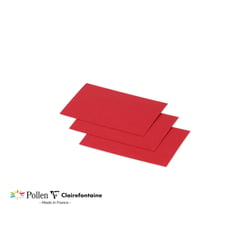 25 cartes Pollen 70x95 mm  - Rouge groseille