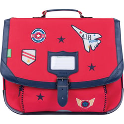 Cartable scolaire Tann's 38 cm - Rouge - Antoine - 2 compartiments