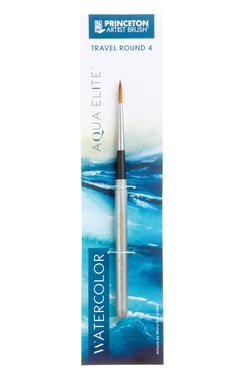 Pinceau Aquarelle de voyage Aqua Élite - martre kolinsky synthétique - rond - n°4