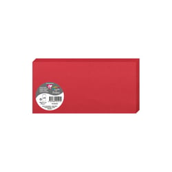 25 cartes pliées Pollen 106x213 mm  - Rouge groseille