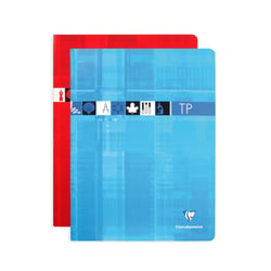 Cahier de travaux pratiques Clairefontaine - Modèle aléatoire - 24 x 32 cm - 120 pages grands carreaux - Vendu à l'unité