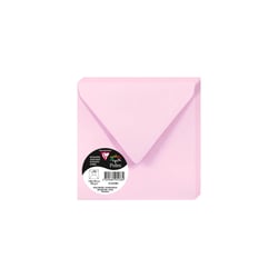 20 enveloppes Pollen 140x140 mm  - Rose dragée