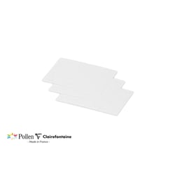 25 cartes Pollen 70x95 mm  - Blanc irisé