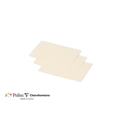 25 cartes Pollen 70x95 mm  - Ivoire irisé