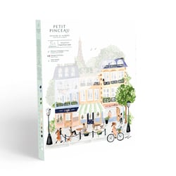 Peinture au numéro Petit pinceau - Paris par Sabina Fenn  - 24,5 x 32,5 cm