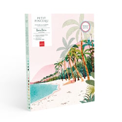 Coffret peinture au numéro La Petite Epicerie - Petit Pinceau : Bora Bora par Tania Garcia  - 24,5 x 32,5 cm