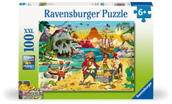Puzzle XXL 100 pièces - Le trésor des pirates