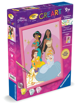 Peinture au numéro Ravensburger - CreArt - Disney Princesses - 18,3 x 25 cm