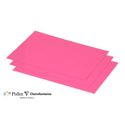 25 cartes Pollen 158x222 mm  - Rose fuchsia
