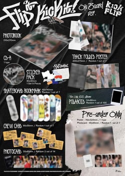 Kickflip - 1st mini album [flip it, kick it!] on board ver. / stop it ver. (1 out of 2, random)