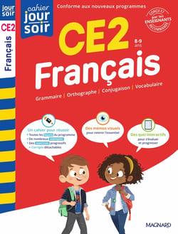 Cahier du jour / cahier du soir : Français : CE2 - Conçu et recommandé par les enseignants