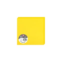 25 cartes pliées Pollen 160x160 mm  - Jaune soleil