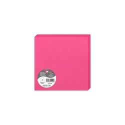 25 cartes pliées Pollen 160x160 mm  - Rose fuchsia