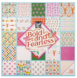 Bloc papier scrapbooking Craft Id - 24 feuilles - Bold and fearless - 25 x 25 cm - 250 g/m²