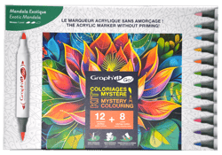 Kit coloriage mystère - Graph'it Go - Mandala exotique