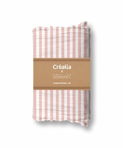 Tissu en double gaze de coton Domotex - 200 x 125 cm - Vieux rose