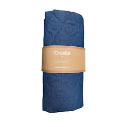 Tissu chambray matelassé Domotex - 100 x 140 cm - Chambray denim