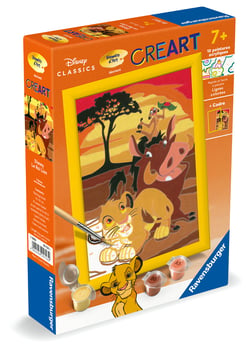 Peinture au numéro Ravensburger - CreArt Kids - Disney : Le Roi Lion - 13 x 18 cm