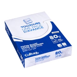 Ramette papier imprimante A4 - 21 x 29,7 cm - 80g – 500 feuilles – Cultura