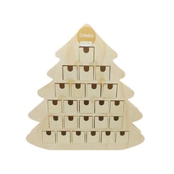 Calendrier de l’Avent en bois - Sapin tradition - Créalia