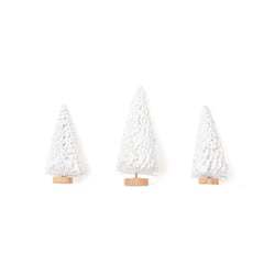 Mini sapins blancs x3 - Créalia