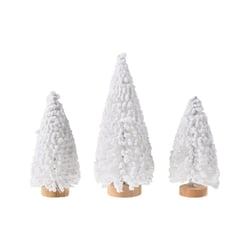 Mini sapins blancs x3 - Créalia
